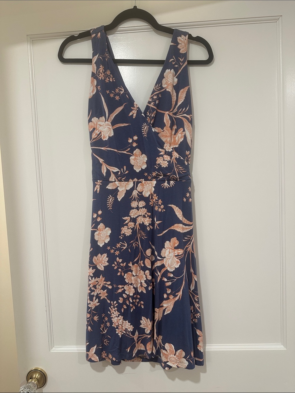 Loft Floral V-Neck Faux Wrap Sundress